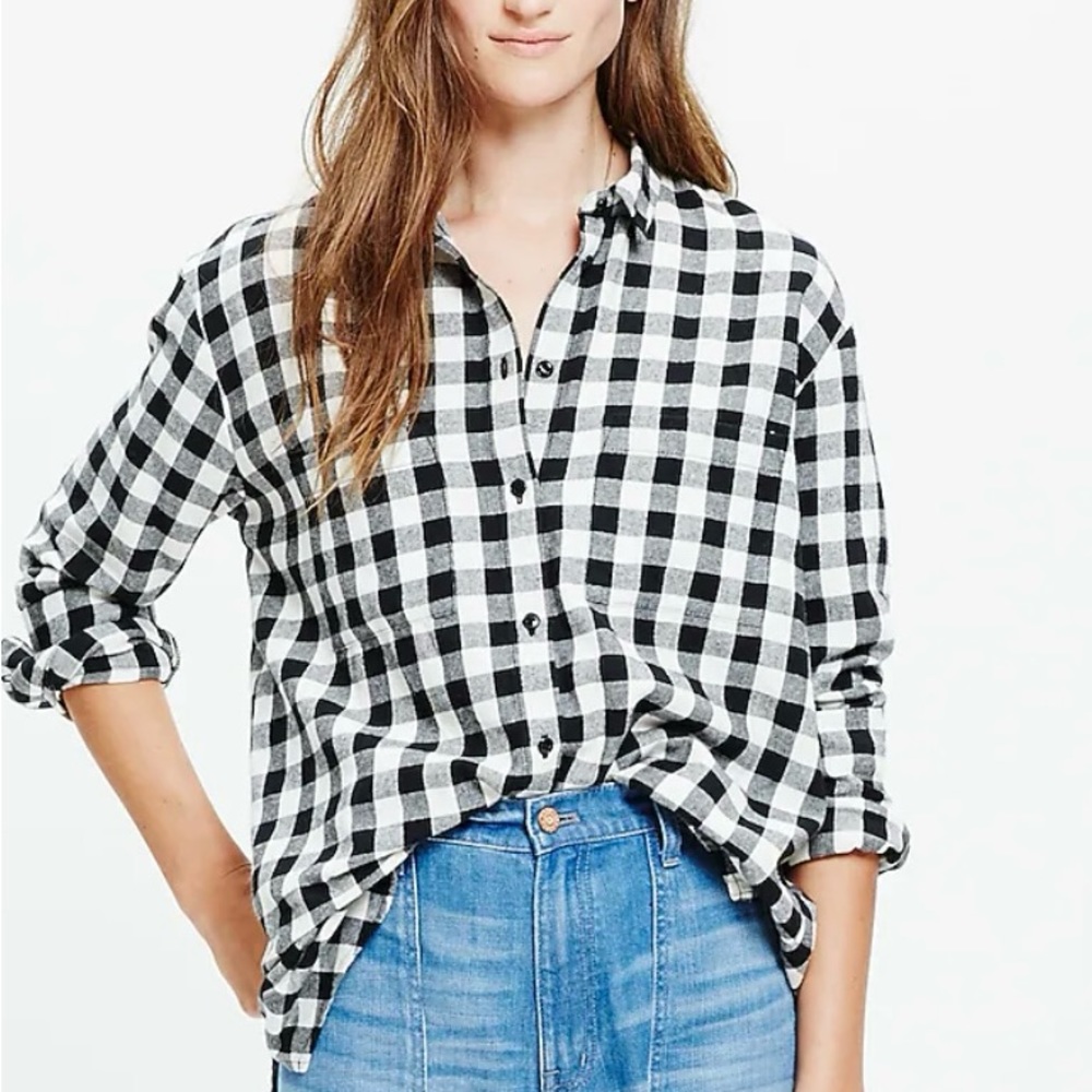 Madewell Oversized Boyshirt Flannel Size XXS